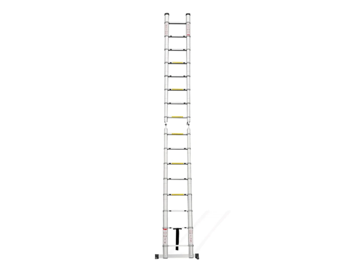 SuperStep Duple FULL Aluminijumske Teleskopske Merdevine 2,5+2,5m - Slika 5