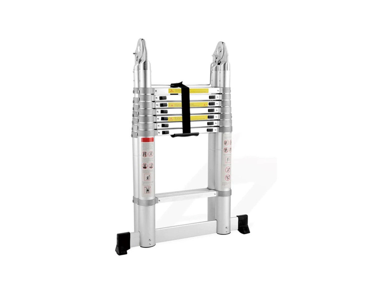 SuperStep Duple FULL Aluminijumske Teleskopske Merdevine 2,5+2,5m - Slika 4