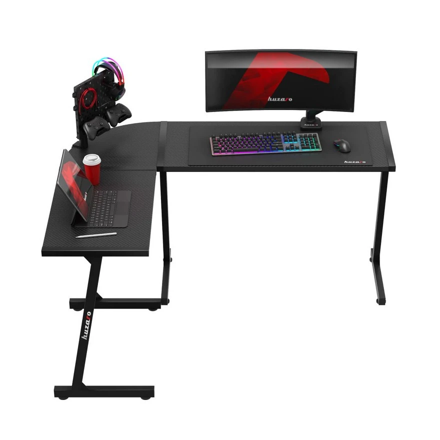 Huzaro Hero 6 Crni Ugaoni Gaming sto - Slika 5